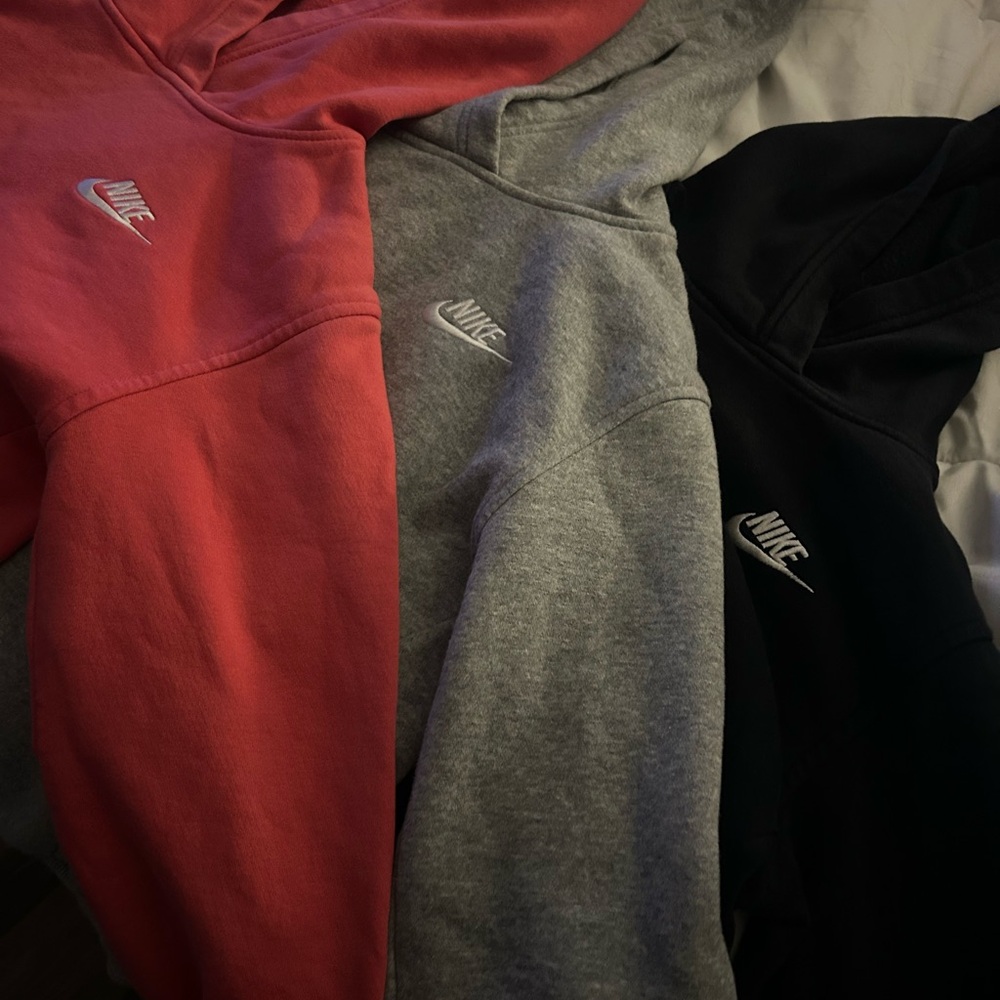 Nike Kids Hoodie - pink, Gray, and Black